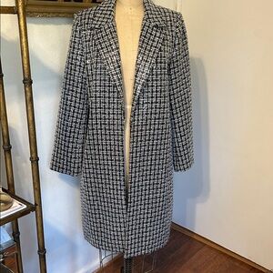 Anthropologie Mare Mare Black and White Houndstooth Sequin Jacket